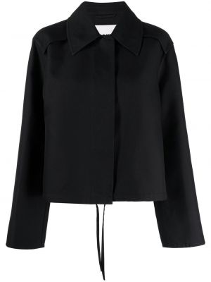 Bavlnená bunda Jil Sander čierna
