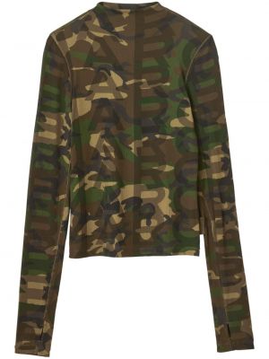 Mesh t-shirt mit print mit camouflage-print Marc Jacobs grün