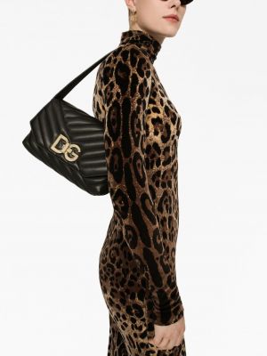 Kožená taška přes rameno s přezkou Dolce & Gabbana