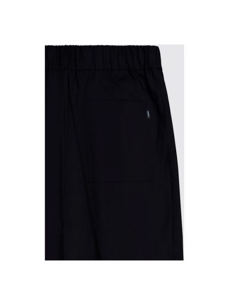 Pantalones rectos de algodón oversized Laneus negro
