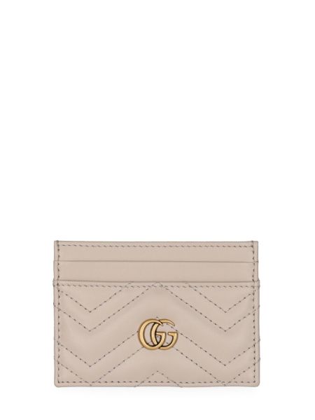 Kožená peněženka Gucci bílá