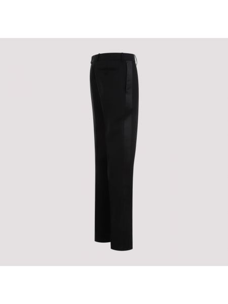 Pantalones de lana Alexander Mcqueen negro