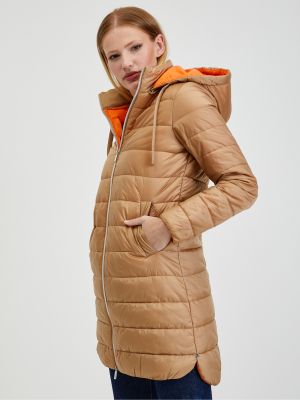 Prošívaný zimní kabát Orsay hnědý