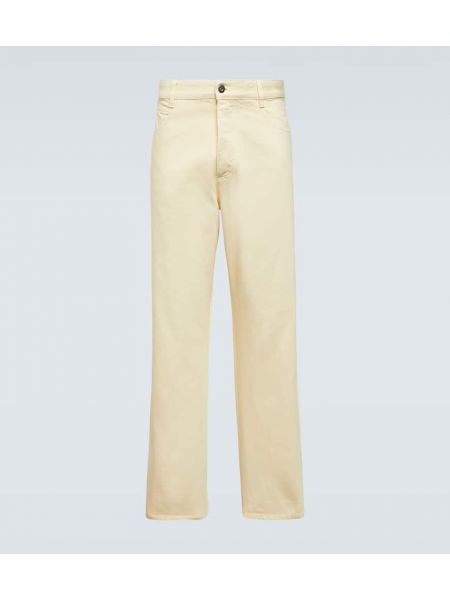 Straight leg jeans Bottega Veneta giallo