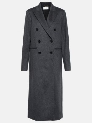 Шерстяное пальто Victoria Beckham серое