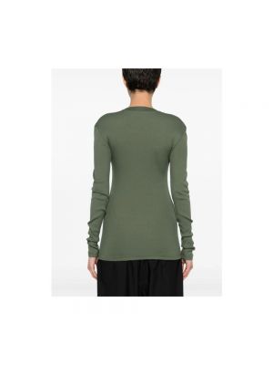 Sweter bawełniany Lemaire zielony