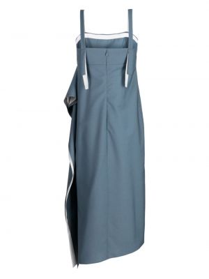 Sukienka midi asymetryczna Ports 1961 niebieska
