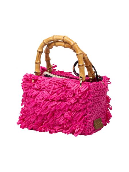 Tasche mit fransen mit taschen Chica London pink
