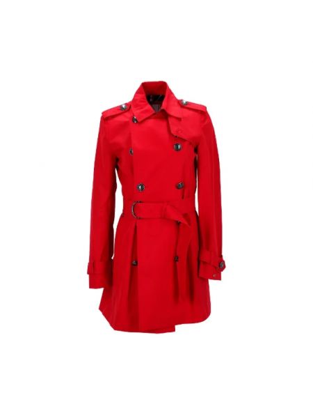 Płaszcz bawełniany Tommy Hilfiger Pre-owned czerwony