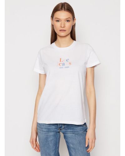 T-shirt Lee bianco
