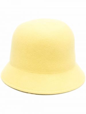Plstěná vlnená čiapka Nina Ricci žltá