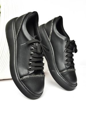 Ниски обувки Fox Shoes черно