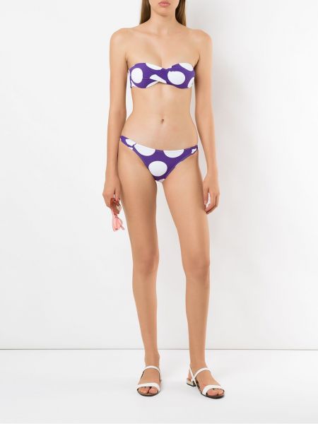 Bikini con estampado Brigitte violeta
