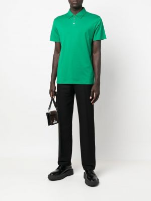 Medvilninis polo marškinėliai Roberto Collina žalia