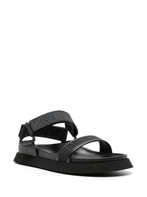 Jacquard sandale Moschino schwarz