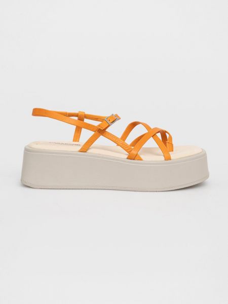 Kožené sandály Vagabond oranžové
