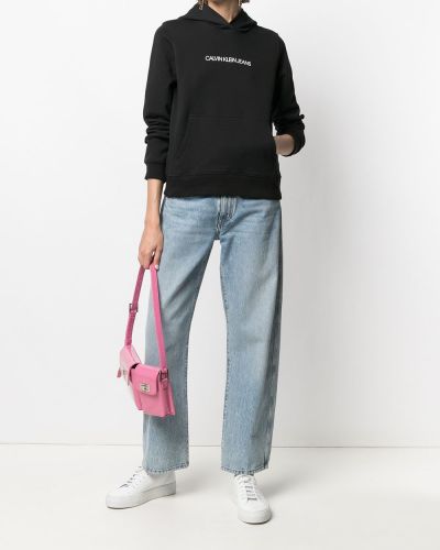 Sudadera con capucha Calvin Klein Jeans negro
