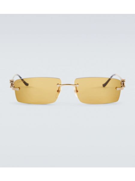Очки солнцезащитные Cartier Eyewear Collection желтые