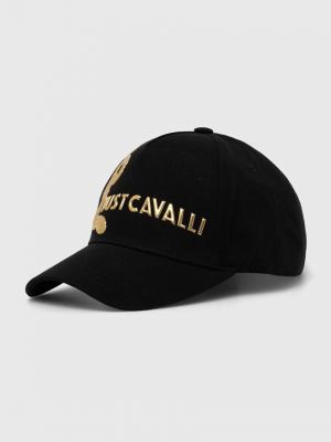 Pamučna kapa Just Cavalli crna