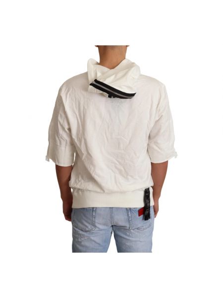Suéter de algodón con capucha Dolce & Gabbana blanco