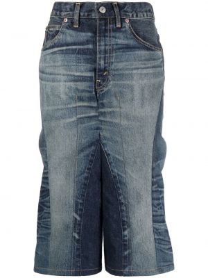 Jeans-shorts Junya Watanabe blå