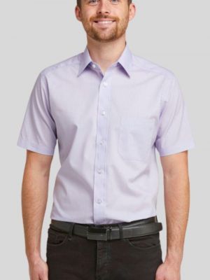Рубашка с коротким рукавом Double Two фиолетовая