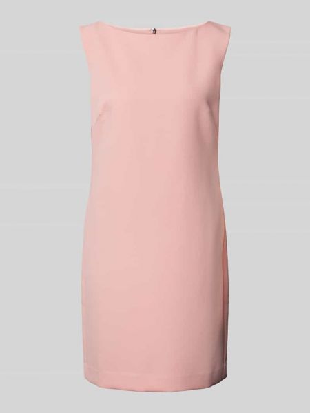 Sukienka mini z dekoltem w łódkę Comma różowa