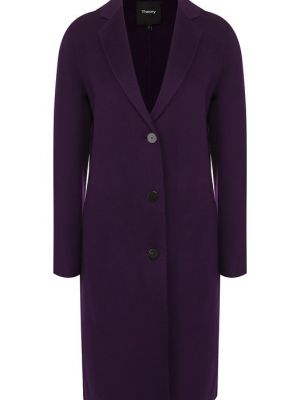 Пальто Theory фиолетовое