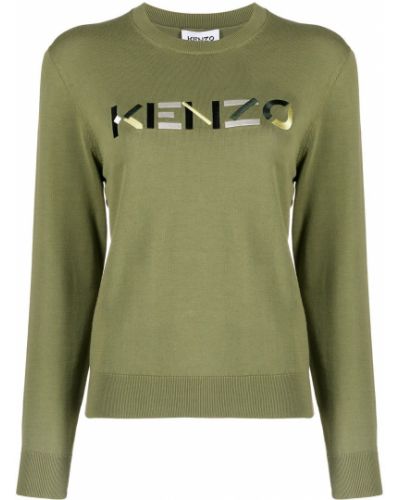 Jersey con bordado de tela jersey Kenzo verde