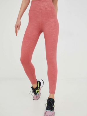 Tajice s printom Adidas Performance ružičasta