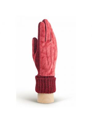 Перчатки Modo зимние, натуральная замша, утепленные, подкладка, XS красный