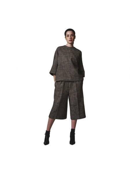 Tweed shorts Douuod Woman schwarz