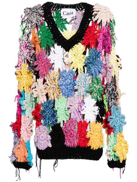 Пуловер на цветя Cavia