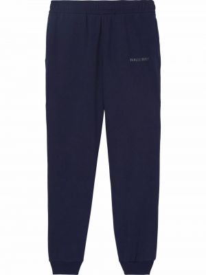 Pantaloni con stampa Burberry blu