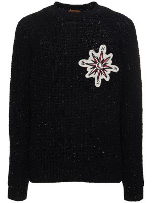 Suéter de lana de punto Alanui negro