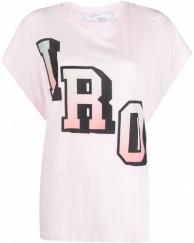 Camiseta con estampado Iro rosa