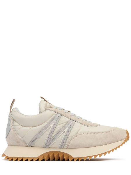 Nylon sneakers Moncler beige