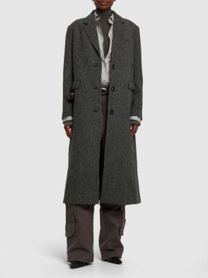 Cappotto di lana Saks Potts grigio