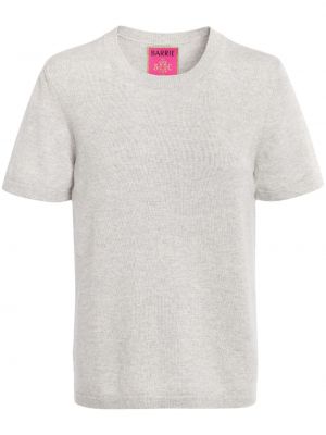 T-shirt en tricot col rond Barrie gris