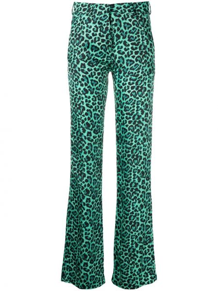 Pantalones con estampado animal print Laneus verde
