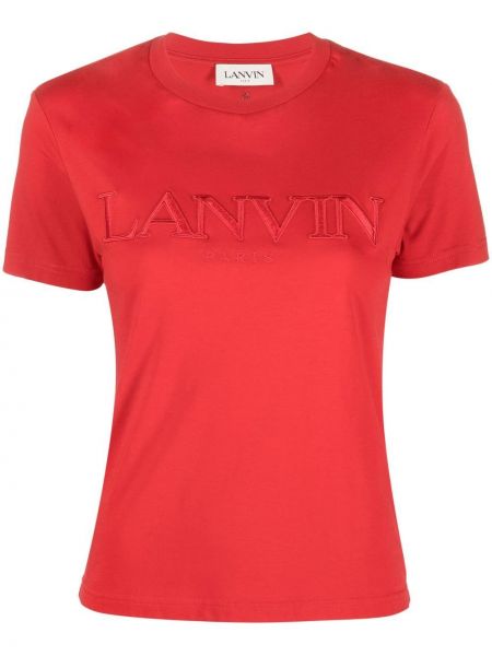 Brodert t-skjorte Lanvin rød