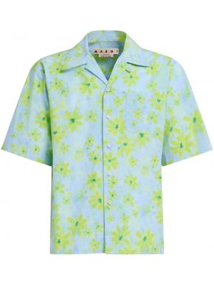 Φλοράλ βαμβακερό πουκάμισο με σχέδιο Marni