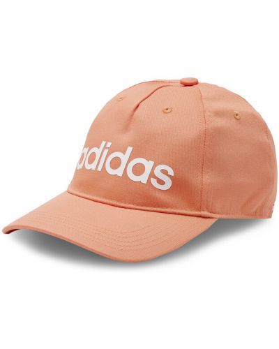 Șapcă din bumbac Adidas Performance portocaliu