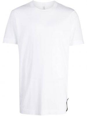 Памучна тениска с кръгло деколте Transit бяло