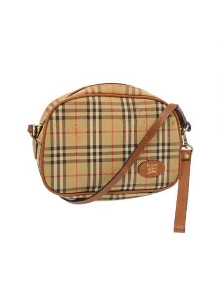 Nylonowa torba na ramię Burberry Vintage beżowa