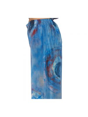 Pantalones de seda Marni azul