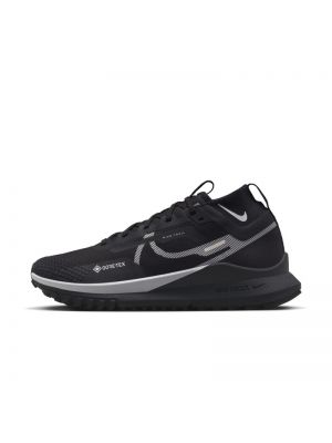 Damskie nieprzemakalne buty do biegania w terenie Nike React Pegasus Trail 4 GORE-TEX - Czerń