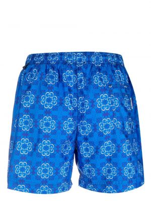 Szorty z nadrukiem Peninsula Swimwear niebieskie