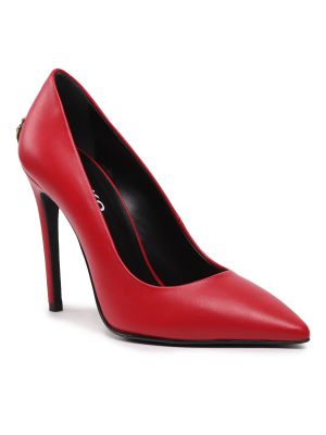 Полуотворени обувки с ток Pinko червено
