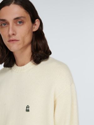 Vlnený sveter z alpaky Undercover biela